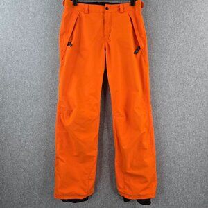 O'Neill Snow Ski Pants Womens 14 (30x31) Regular Fit Orange Insulated Waterproof